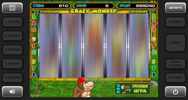 Где играть в Crazy Monkey