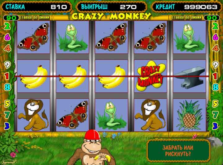 Суть игры Crazy Monkey